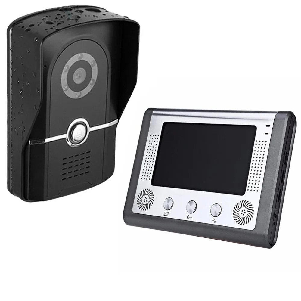 7" Inch TFT Touch Screen LCD Color Wired Video Door Phone Doorbell Intercom System 700 Night Vision Eye Camera Doorphone
7" Inch TFT Touch Screen LCD Color Wired Video Door Phone Doorbell Intercom System 700 Night Vision Eye Camera Doorphone