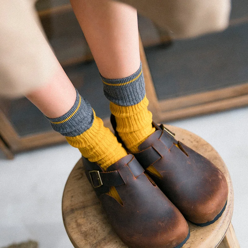 Little Pure and Fresh Loose Sock Autumn Winter Cotton Socks That Spell Color To Restore Ancient Ways College Wind Vogue Socks
Little Pure and Fresh Loose Sock Autumn Winter Cotton Socks That Spell Color To Restore Ancient Ways College Wind Vogue Socks