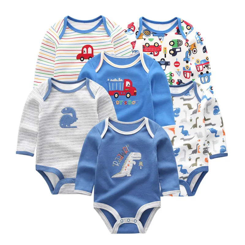 6 PCS/lot newbron winter long sleeve baby rompers set baby jumpsuit girls baby girl romper roupa de bebe baby boy clothes
6 PCS/lot newbron winter long sleeve baby rompers set baby jumpsuit girls baby girl romper roupa de bebe baby boy clothes