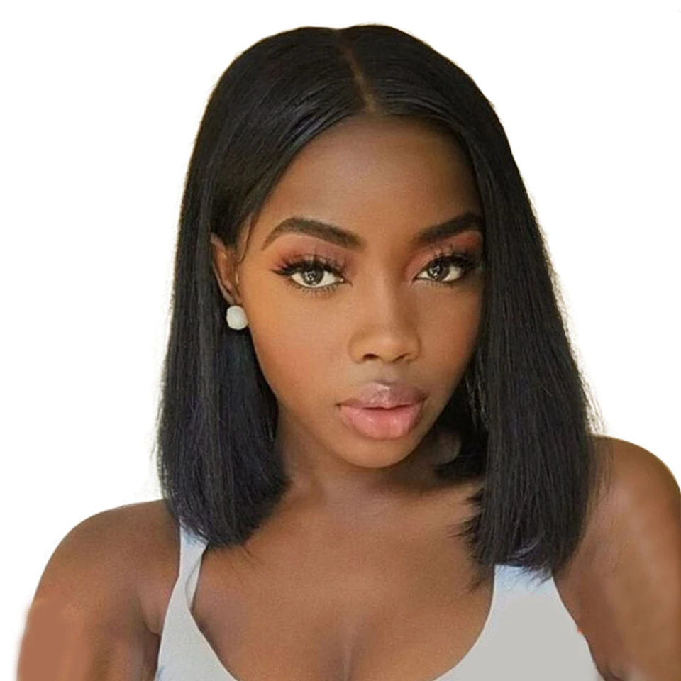 Short Lace Front Human Hair Wigs Brazilian Bob Wig with Pre Plucked Hairline Lace Wig For Black Women Remy Hair Natural Color
Short Lace Front Human Hair Wigs Brazilian Bob Wig with Pre Plucked Hairline Lace Wig For Black Women Remy Hair Natural Color