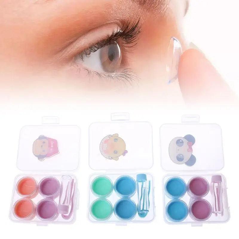 1 Set Contact Lens Case 2 Boxes Candy Color Cartoon Storage Box Organizer Container Travel Portable Cute Eye Care
1 Set Contact Lens Case 2 Boxes Candy Color Cartoon Storage Box Organizer Container Travel Portable Cute Eye Care