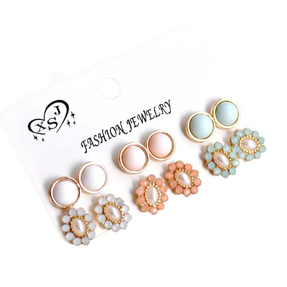 New fashion women accessories wholesale girls party earrings beautiful mix-and-match 6 pairs /set earrings Christmas gifts
New fashion women accessories wholesale girls party earrings beautiful mix-and-match 6 pairs /set earrings Christmas gifts