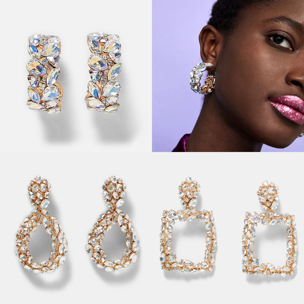 Girlgo New Design ZA Crystal Stud Earrings For Women Bohemia Big Maxi Statement Earrings Christmas Gifts Party Jewelry Brincos
Girlgo New Design ZA Crystal Stud Earrings For Women Bohemia Big Maxi Statement Earrings Christmas Gifts Party Jewelry Brincos