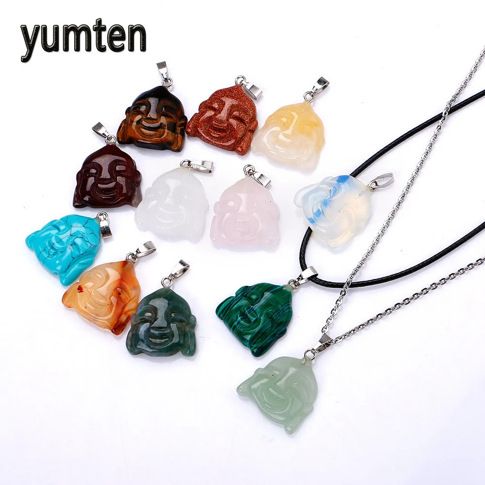 Yumten Natural Crystal Buddha Pendants Obsidian Stone Silver Plate Jewelry Women Charms Necklace Gift Luck Pesca Make Up Dijes
Yumten Natural Crystal Buddha Pendants Obsidian Stone Silver Plate Jewelry Women Charms Necklace Gift Luck Pesca Make Up Dijes
