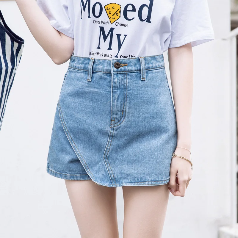2019 Summer Woman High Waist Shorts Denim Jeans Shorts Harajuku Korean Fashion Hotpants Street Style Skirt Shorts Trousers Women
2019 Summer Woman High Waist Shorts Denim Jeans Shorts Harajuku Korean Fashion Hotpants Street Style Skirt Shorts Trousers Women