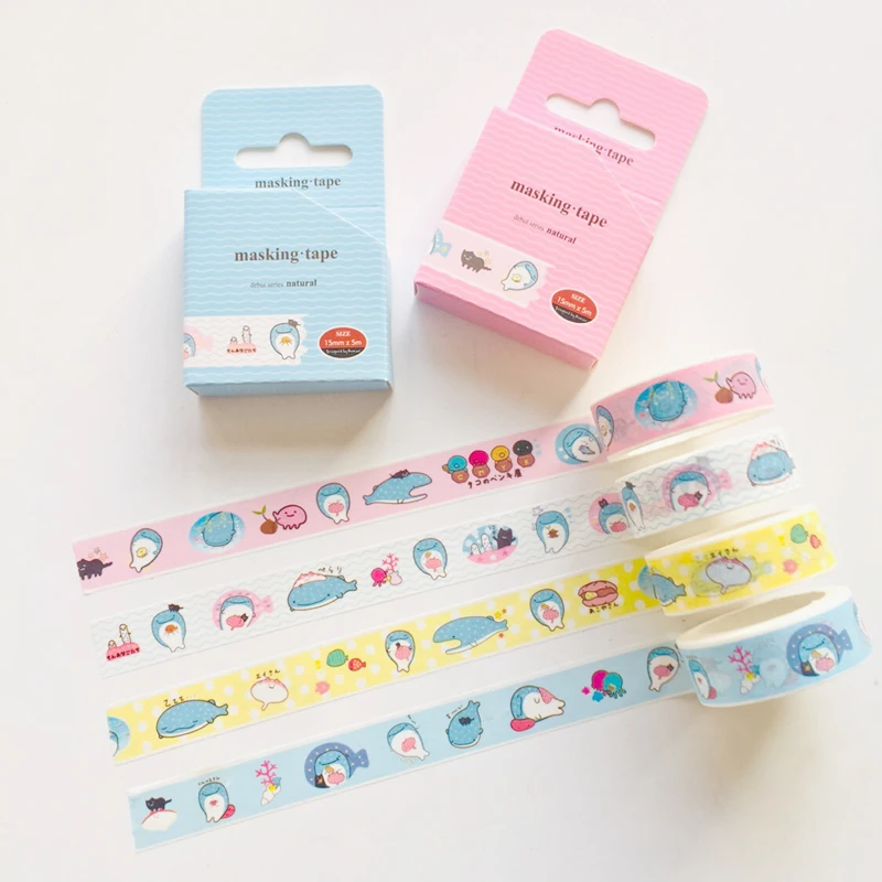 1pack 15mm x 5m Cute Blue Whale Washi Masking Tape Album Scrapbooking Decor Stick Label
1pack 15mm x 5m Cute Blue Whale Washi Masking Tape Album Scrapbooking Decor Stick Label