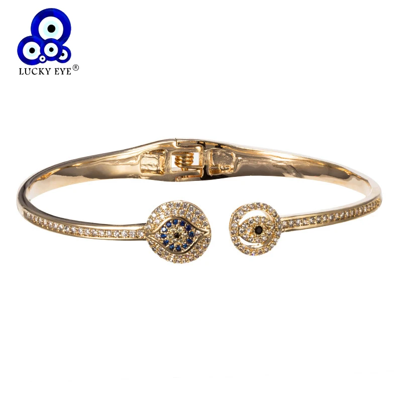 Lucky Eye Zircon Evil Eye Bangles Cuff Bracelet For Women Men Bracelet Crystal Stainless Steel Jewelry Gift EY5328
Lucky Eye Zircon Evil Eye Bangles Cuff Bracelet For Women Men Bracelet Crystal Stainless Steel Jewelry Gift EY5328