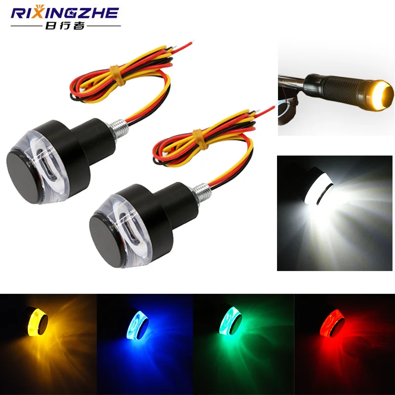 RXZ 2pcs Motorcycle Handle light Bar End Indicator turn signal light Universal Handle Bar Grip Plug Side Marker Lamp Accessory
RXZ 2pcs Motorcycle Handle light Bar End Indicator turn signal light Universal Handle Bar Grip Plug Side Marker Lamp Accessory