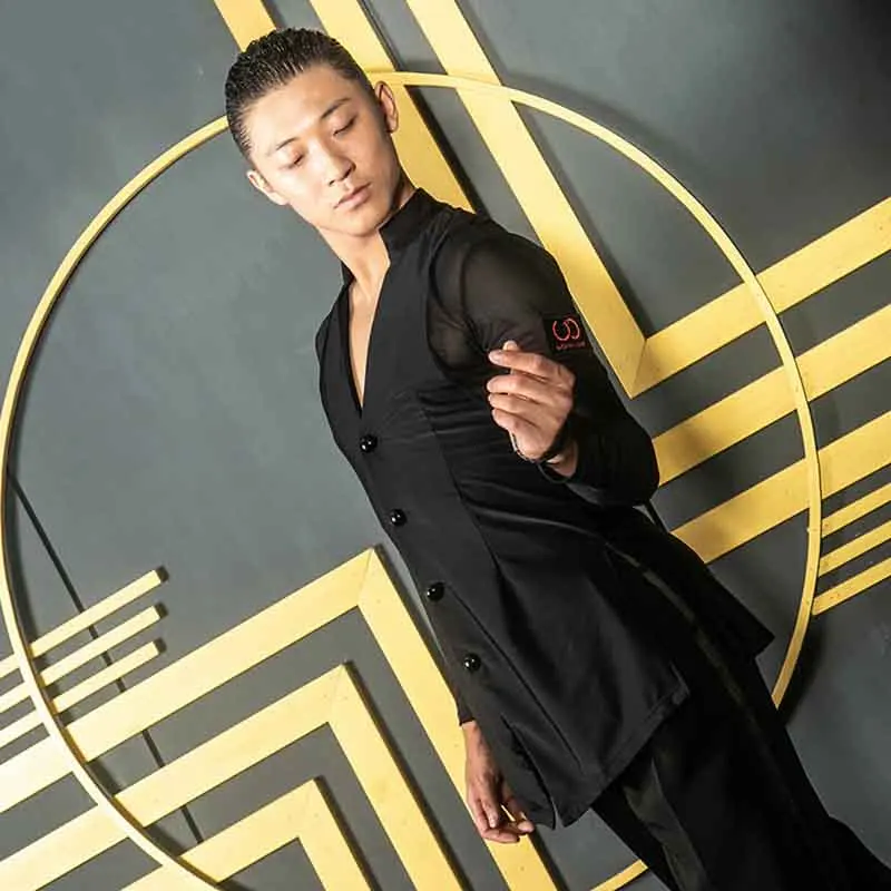 Latin Dance Tops New Men Ballroom Competitive Shirts Black Long Sleeve High Quality Stretch Shirt Performance Costume DQS1217
Latin Dance Tops New Men Ballroom Competitive Shirts Black Long Sleeve High Quality Stretch Shirt Performance Costume DQS1217