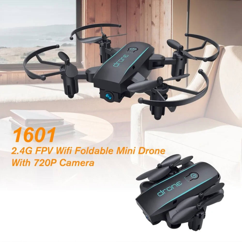 Foldable Mini Drone with HD 720P Camera 2.4G RC Drone Professional FPV Wifi Micro Quadrocopter Headless Mode Altitude Hold
Foldable Mini Drone with HD 720P Camera 2.4G RC Drone Professional FPV Wifi Micro Quadrocopter Headless Mode Altitude Hold