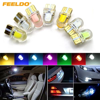 FEELDO 50Pcs Car T10 194 168 W5W COB 8SMD Silica Car LED Door License LED Light Bulb Wedge Light 7-Color #HQ2901
FEELDO 50Pcs Car T10 194 168 W5W COB 8SMD Silica Car LED Door License LED Light Bulb Wedge Light 7-Color #HQ2901