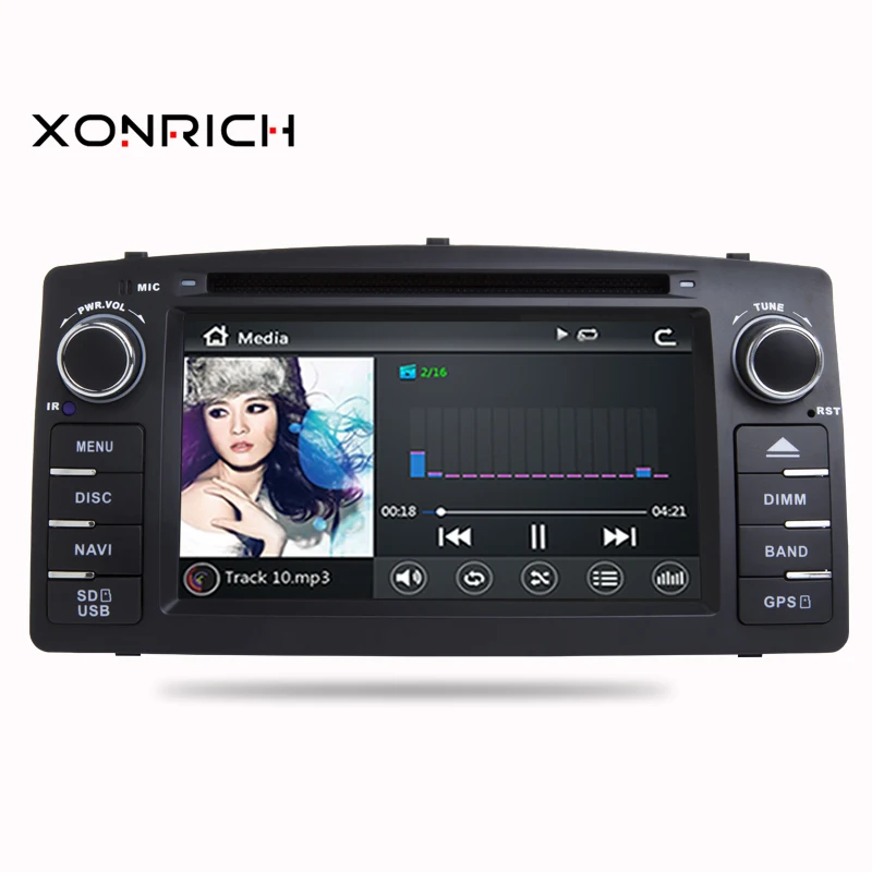 2 Din Car DVD Player GPS Radio Multimedia For Toyota Corolla E120 BYD F3 2000 2005 2006 Head Unit Stereo Navigation Audio
2 Din Car DVD Player GPS Radio Multimedia For Toyota Corolla E120 BYD F3 2000 2005 2006 Head Unit Stereo Navigation Audio