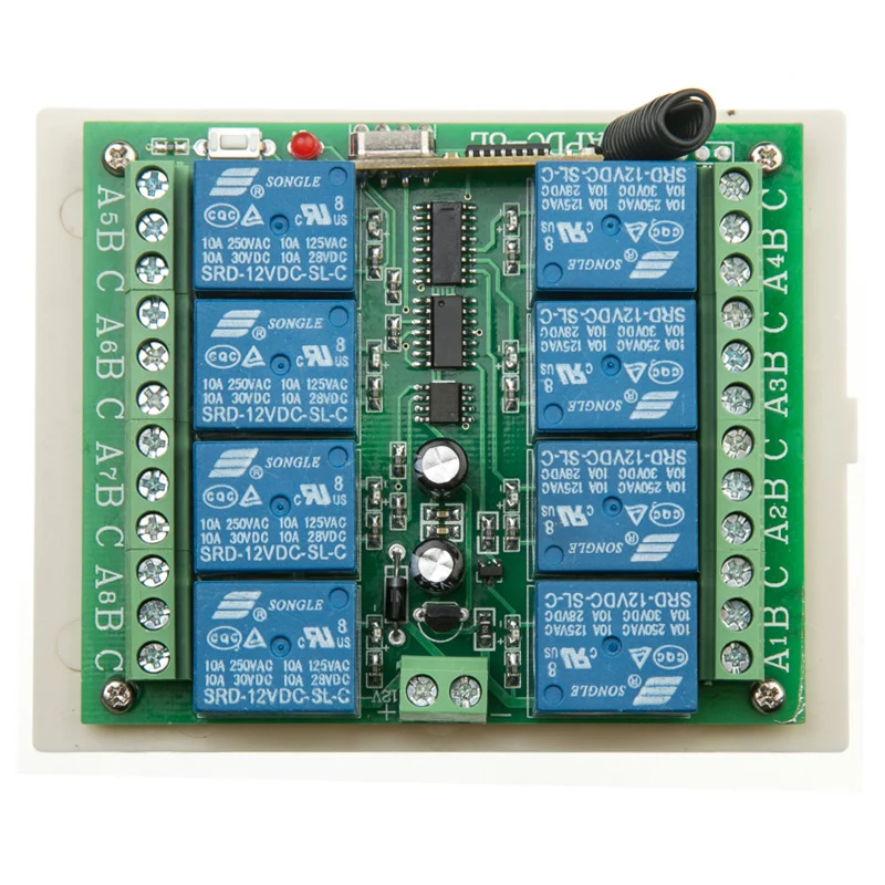 Xuanlongyuan DC 12V 24V 8 CH 8CH RF беспроводной ресивер, 315/433.92 MHZ/лампа/Гаражные Двери/жалюзи
Xuanlongyuan DC 12V 24V 8 CH 8CH RF беспроводной ресивер, 315/433.92 MHZ/лампа/Гаражные Двери/жалюзи