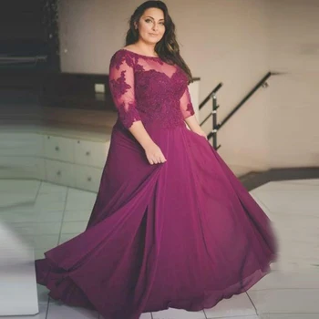 Elegant Scoop Mother's Evening Dress with Sleeves vestido de madrinha Chiffon Mother of Bride Dress Plus Size Wedding Guest Gown
Elegant Scoop Mother's Evening Dress with Sleeves vestido de madrinha Chiffon Mother of Bride Dress Plus Size Wedding Guest Gown