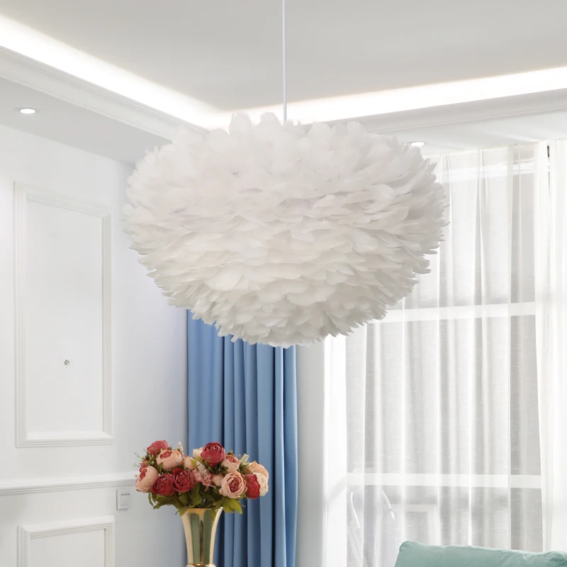 Modern white nature Goose feather Pendant Lights romantic led pendant lamps for home lighting restaurant bedroom living room E27
Modern white nature Goose feather Pendant Lights romantic led pendant lamps for home lighting restaurant bedroom living room E27