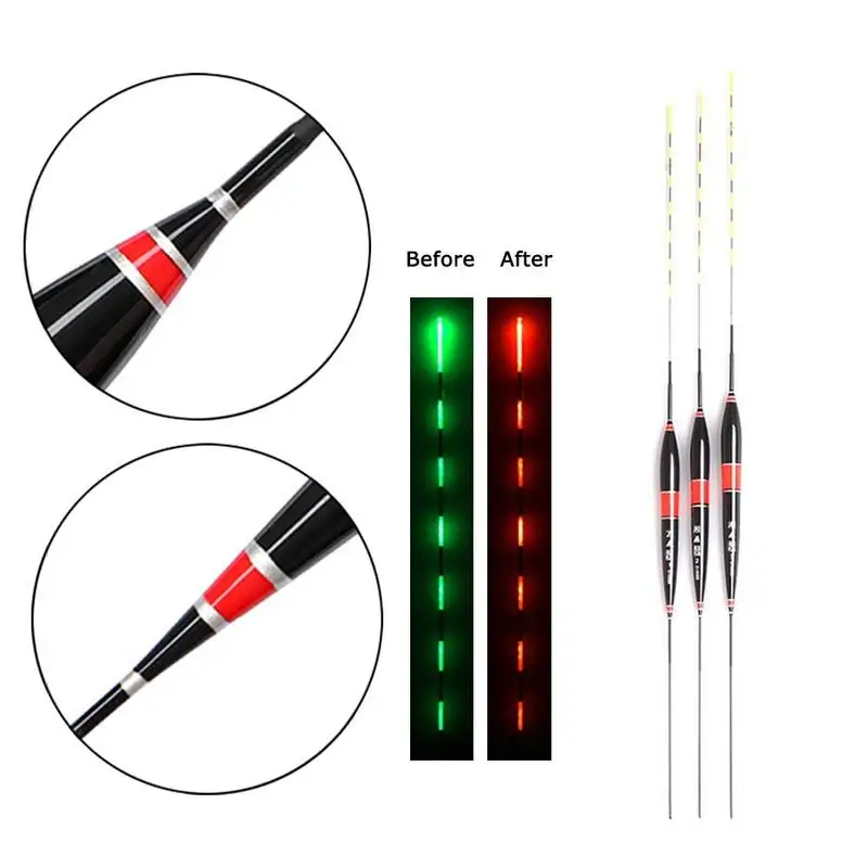 New 3 Styles LED Fishing Floats Intelligent Luminous Fishing Floats Night Intelligent Automatic Reminding Fishing Float
New 3 Styles LED Fishing Floats Intelligent Luminous Fishing Floats Night Intelligent Automatic Reminding Fishing Float
