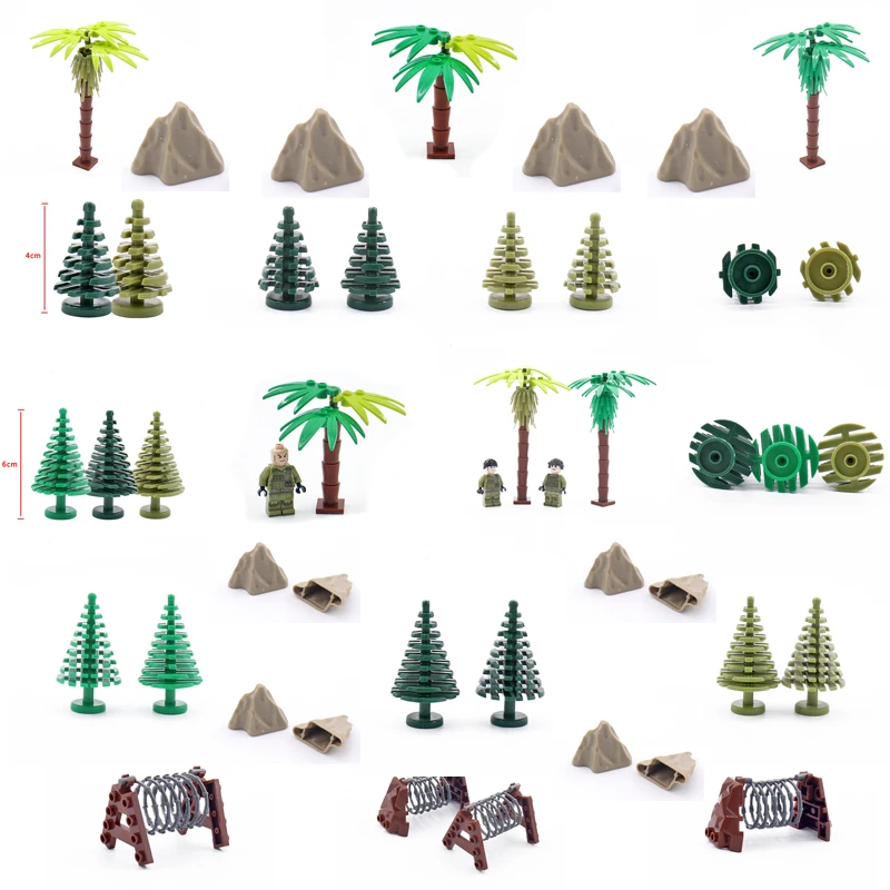 City Military Accessory Building Blocks MOC Weapon DIY Green Bush Tropical tree Rockery Plants Garden Assemble Blocks Toys
City Military Accessory Building Blocks MOC Weapon DIY Green Bush Tropical tree Rockery Plants Garden Assemble Blocks Toys
