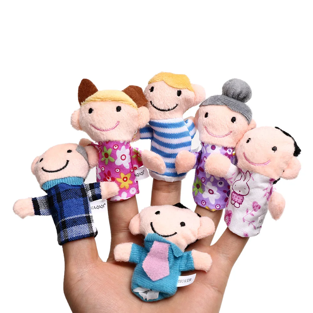 6Pcs/Set Hot Sale Family Finger Puppets Hand Cloth Doll Baby Kid Educational Hand Toys Grandparents/Parents/Sister/Brother Toy
6Pcs/Set Hot Sale Family Finger Puppets Hand Cloth Doll Baby Kid Educational Hand Toys Grandparents/Parents/Sister/Brother Toy