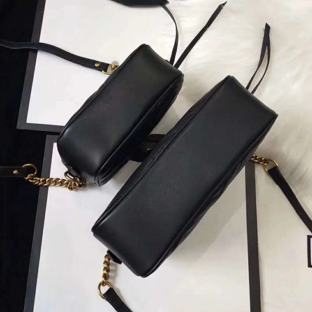 Luxury Brand Marmont Leather Wavy texture bag women Top Quality Real Leather Famous Designer Handbags ladies shoulder Camera Bag
Luxury Brand Marmont Leather Wavy texture bag women Top Quality Real Leather Famous Designer Handbags ladies shoulder Camera Bag