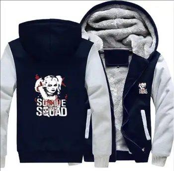 Harley Quinn Thick Sweatshirts Costumes,New Adult Suicide Squad Cosplay Zipper Hoodies With Hat Long sleeve Hooded Pocket Coat
Harley Quinn Thick Sweatshirts Costumes,New Adult Suicide Squad Cosplay Zipper Hoodies With Hat Long sleeve Hooded Pocket Coat