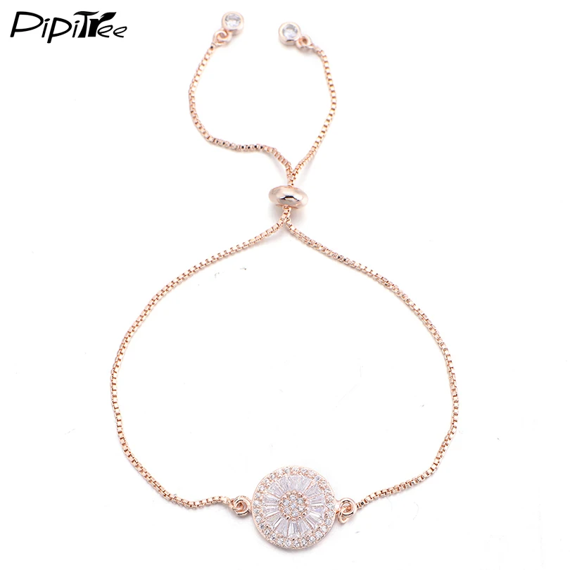 Pipitree Top Quality Full Shining CZ Zircon Crystal Bracelet for Women Gold Color Chain Link Charm Bracelets Jewelry for Wedding
Pipitree Top Quality Full Shining CZ Zircon Crystal Bracelet for Women Gold Color Chain Link Charm Bracelets Jewelry for Wedding