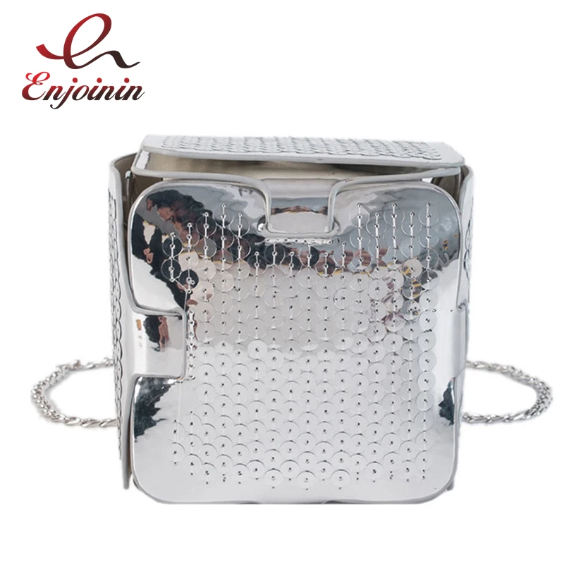 Silver & Black Sequins Mirrored Square Pu Fashion Ladies Shoulder Bag Tote Crossbody Mini Bag Women Style Bag Flap Chain Purse
Silver & Black Sequins Mirrored Square Pu Fashion Ladies Shoulder Bag Tote Crossbody Mini Bag Women Style Bag Flap Chain Purse