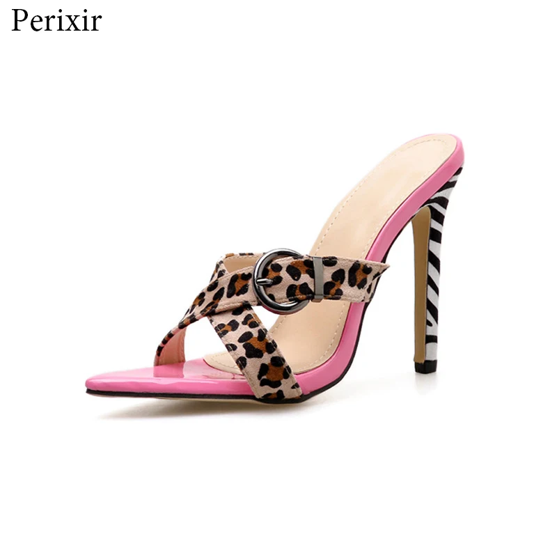 Perixir 2019 Leopard Stiletto Super High Heels Slippers Shoes Woman Sexy Sandals Slip-On Pointed Open Toe Sexy Shoes for Femme
Perixir 2019 Leopard Stiletto Super High Heels Slippers Shoes Woman Sexy Sandals Slip-On Pointed Open Toe Sexy Shoes for Femme