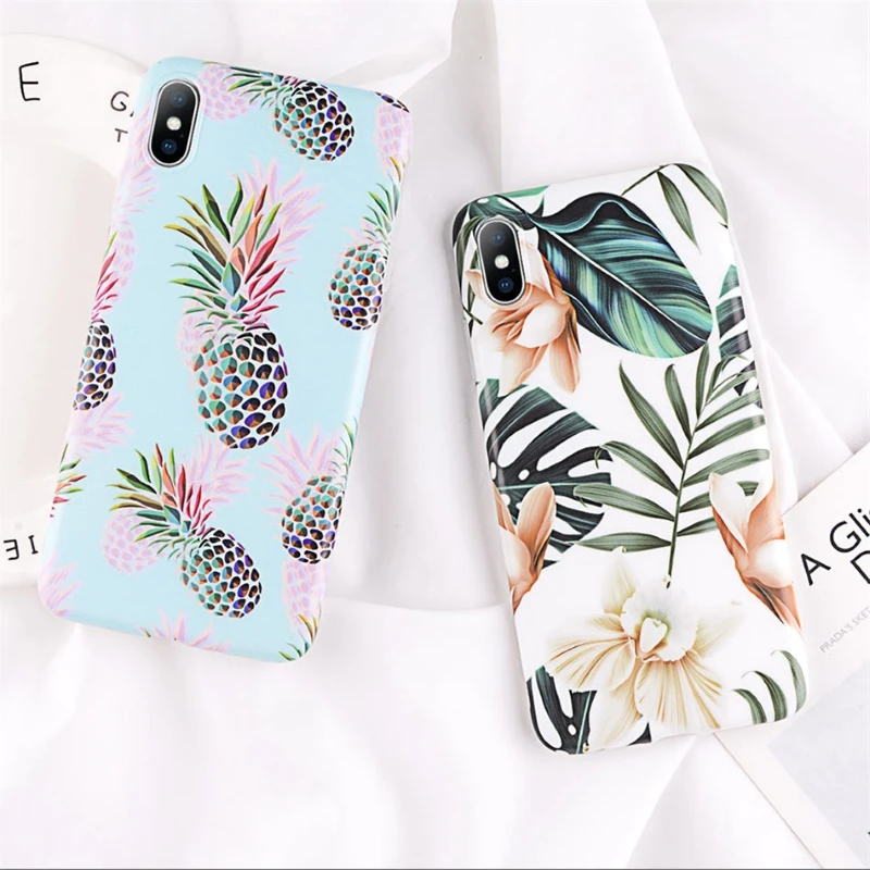 Cartoon Pineapple Phone Cases For iPhone XS Max Case XR X XS 8 7 6 6s Plus Flower Leaf Print Soft TPU Flower Leaf Pattern Cover
Cartoon Pineapple Phone Cases For iPhone XS Max Case XR X XS 8 7 6 6s Plus Flower Leaf Print Soft TPU Flower Leaf Pattern Cover