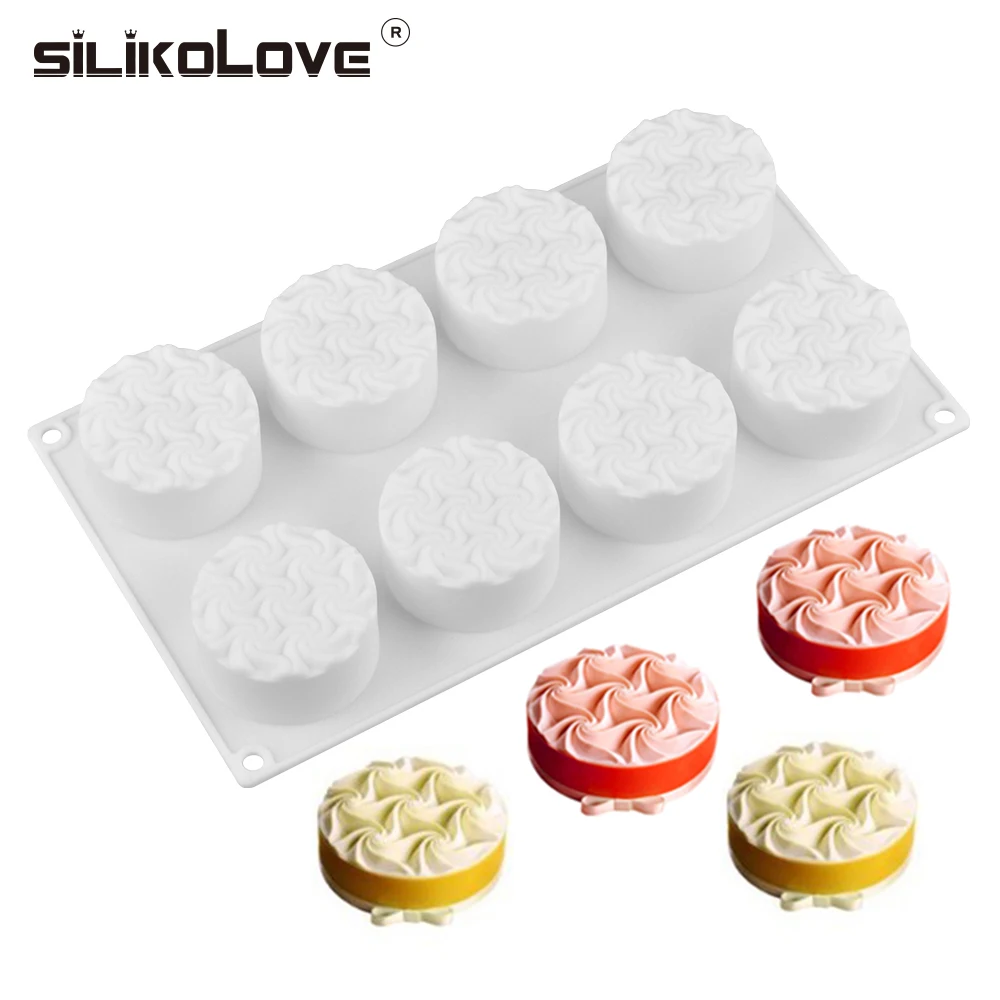 8 Hole Spiral Flower Cake Mold Silicone Molds for DIY Baking Dessert Mousse Kitchen Bakeware Tools Art Cake Form Tray Mould
8 Hole Spiral Flower Cake Mold Silicone Molds for DIY Baking Dessert Mousse Kitchen Bakeware Tools Art Cake Form Tray Mould