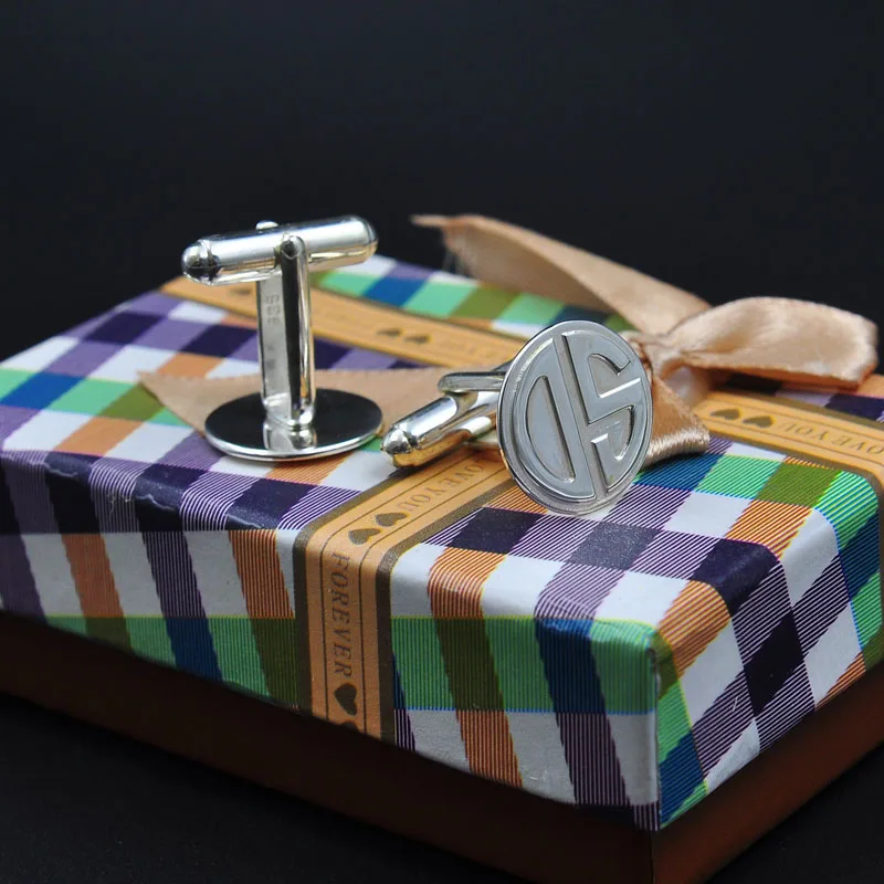 Solid Silver Monogram Cufflink Custom 2 Initial Stamp Cuff Links Engraved Name Personalized Mens Christmas Gift
Solid Silver Monogram Cufflink Custom 2 Initial Stamp Cuff Links Engraved Name Personalized Mens Christmas Gift