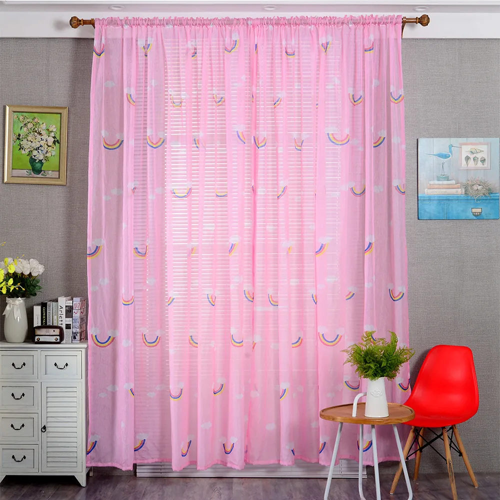 1 PCS Rainbow Color Silk Door Curtains For Girl Bedroom Window Screen Drapes Sheer Scarf Valances Bedroom Window Curtains
1 PCS Rainbow Color Silk Door Curtains For Girl Bedroom Window Screen Drapes Sheer Scarf Valances Bedroom Window Curtains
