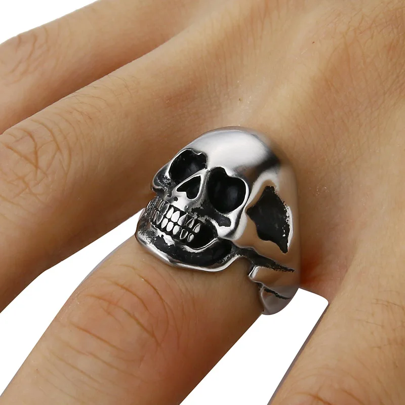 Valily Jewelry Men's Skull ring fashion band vintage skeleton finger ring,stainless steel fashion punk biker ring jewelry
Valily Jewelry Men's Skull ring fashion band vintage skeleton finger ring,stainless steel fashion punk biker ring jewelry