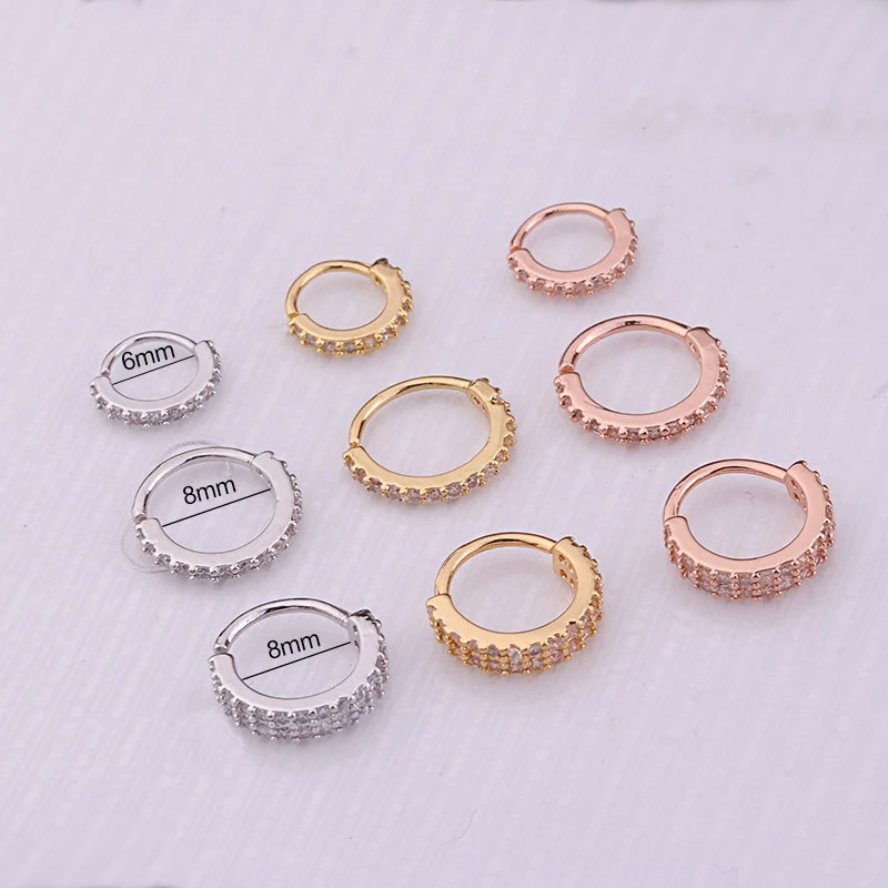 1PC Silver And Gold Color Cz Nose Hoop Helix Cartilage Earring Daith Snug Rook Tragus Ring Ear Piercing Jewelry
1PC Silver And Gold Color Cz Nose Hoop Helix Cartilage Earring Daith Snug Rook Tragus Ring Ear Piercing Jewelry