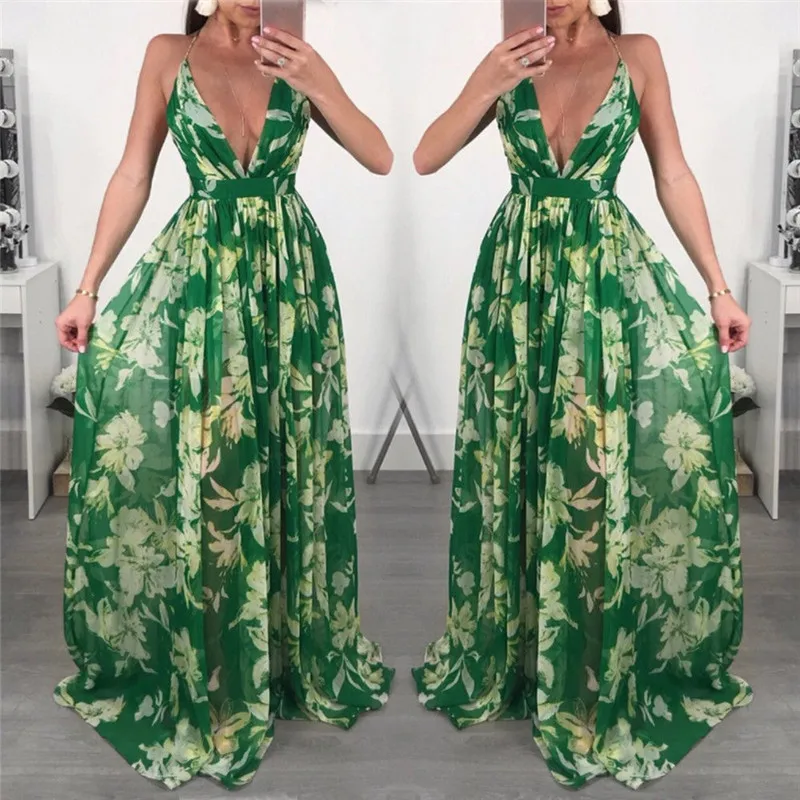 Women's Boho Casual Summer Dresses 2018 Fashion Lady High Cut Long Dress Evening Party Beach Maxi Dress Female Vestidos Sundress
Women's Boho Casual Summer Dresses 2018 Fashion Lady High Cut Long Dress Evening Party Beach Maxi Dress Female Vestidos Sundress