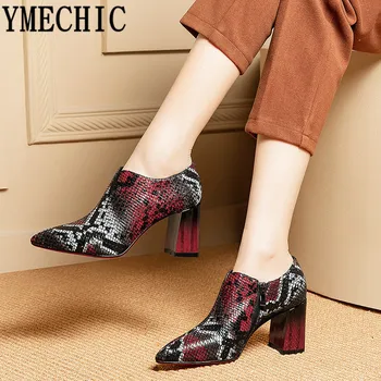 YMECHIC 2019 Mixed Color Ladies Shoes Sheepskin Snake Pattern Design Women High Heels Mature Pumps Pointed Toe Block Heel Shoes
YMECHIC 2019 Mixed Color Ladies Shoes Sheepskin Snake Pattern Design Women High Heels Mature Pumps Pointed Toe Block Heel Shoes
