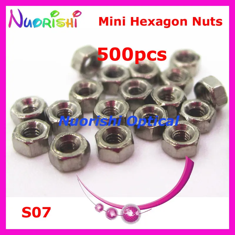 

S07 1.4x2.5x1.5mm 500pcs Gold and Silver Glasses Eyewear Eyeglass Sunglasses Sunglass Mini Screw Caps Nuts Screws Free Shipping