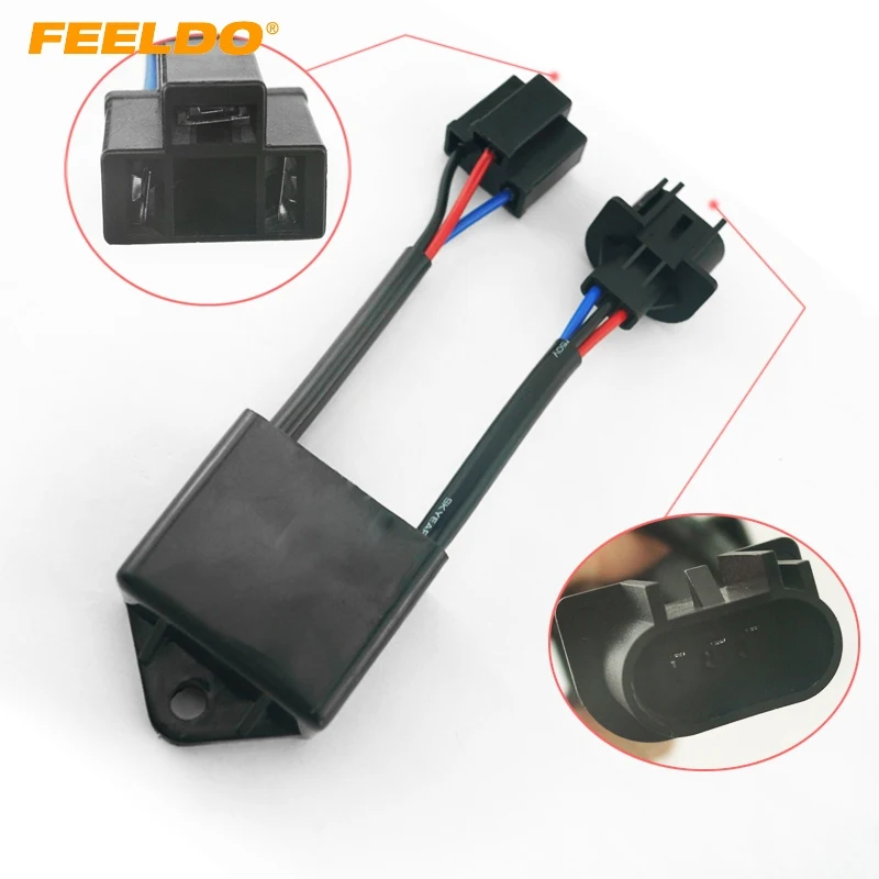 FEELDO 1PC Car Xenon HID Kit Anti-flicker Error Warning Canceller H4 To H13 Socket Error Free Canceller
FEELDO 1PC Car Xenon HID Kit Anti-flicker Error Warning Canceller H4 To H13 Socket Error Free Canceller