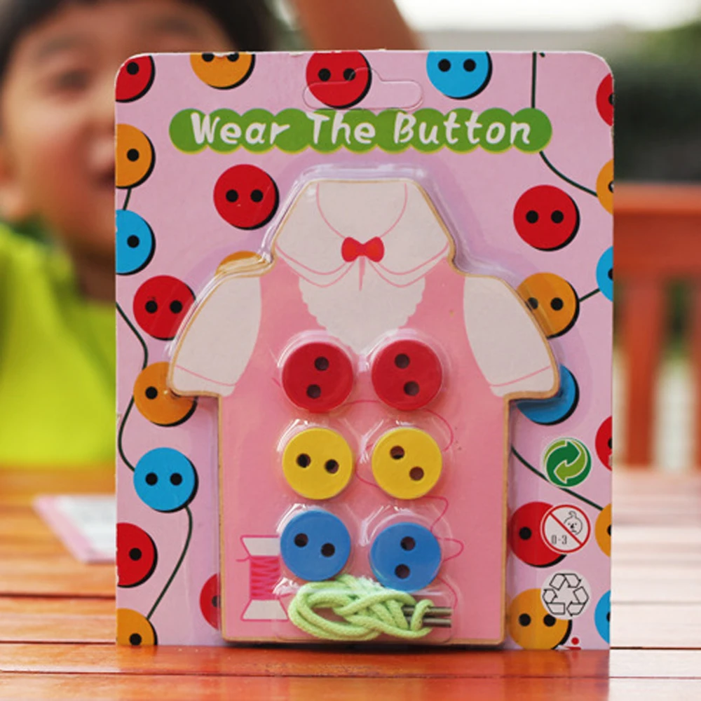 DIY Wear The Button Lacing Beads Wooden Toys Kids Montessori Educational Toys for Children Kingergarden Teaching Handmade Toy
DIY Wear The Button Lacing Beads Wooden Toys Kids Montessori Educational Toys for Children Kingergarden Teaching Handmade Toy
