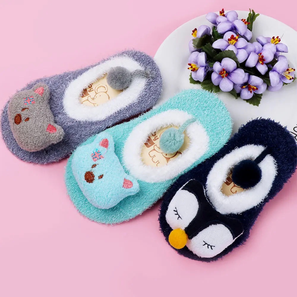 1 Pair Cartoon Lovely Animal Shape Coral Fleece Cotton Socks Soft Anti-slip Children Floor Socks Baby Children Slippers Boots
1 Pair Cartoon Lovely Animal Shape Coral Fleece Cotton Socks Soft Anti-slip Children Floor Socks Baby Children Slippers Boots