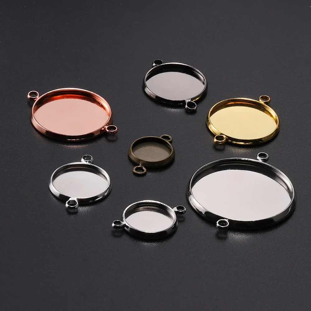 20pcs 10-25mm Size Double Ring Round Cabochon Base Tray Bezels Blank Charms Bracelet/Pendant Setting For Supplies Jewelry Making
20pcs 10-25mm Size Double Ring Round Cabochon Base Tray Bezels Blank Charms Bracelet/Pendant Setting For Supplies Jewelry Making