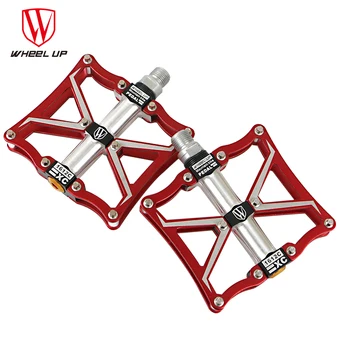 WHEEL UP 3 bearings Aluminum bike pedals CNC bmx road mtb mountain cycle pedals bike parts top quality titanium 8 Colors
WHEEL UP 3 bearings Aluminum bike pedals CNC bmx road mtb mountain cycle pedals bike parts top quality titanium 8 Colors