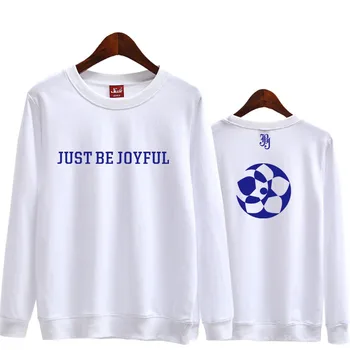 

Kpop jbj Epilogue just be joyful same printing o neck loose sweatshirt unisex spring autumn pullover thin hoodie