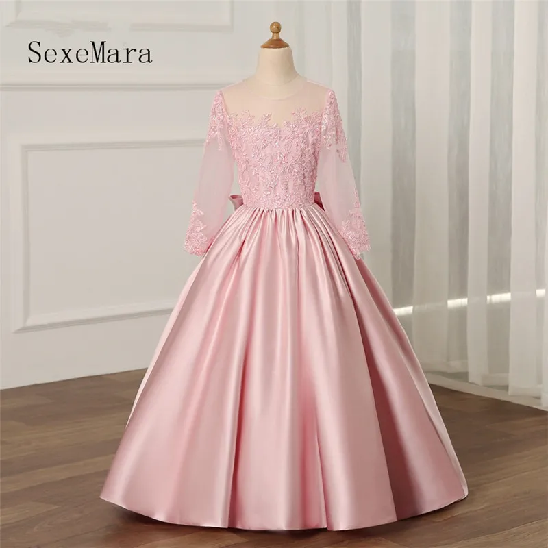 Pink Pageant Dresses For Girls Flower Girl Dresses Ball Gown First Communion Dresses Robe Fille
Pink Pageant Dresses For Girls Flower Girl Dresses Ball Gown First Communion Dresses Robe Fille
