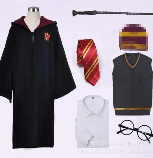 Free PP Hogwarts School Uniform Costume Gryffindor Slytherin Ravenclaw Gryffindor Cosplay Halloween Adult Kids Costume
Free PP Hogwarts School Uniform Costume Gryffindor Slytherin Ravenclaw Gryffindor Cosplay Halloween Adult Kids Costume