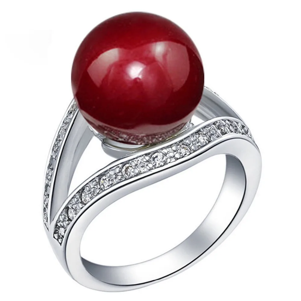 Uloveido Trendy Artificial Red White Black Pearl Wedding Rings for Women Silver Color Hollow Statement Ring Jewelry 15% off J381
Uloveido Trendy Artificial Red White Black Pearl Wedding Rings for Women Silver Color Hollow Statement Ring Jewelry 15% off J381