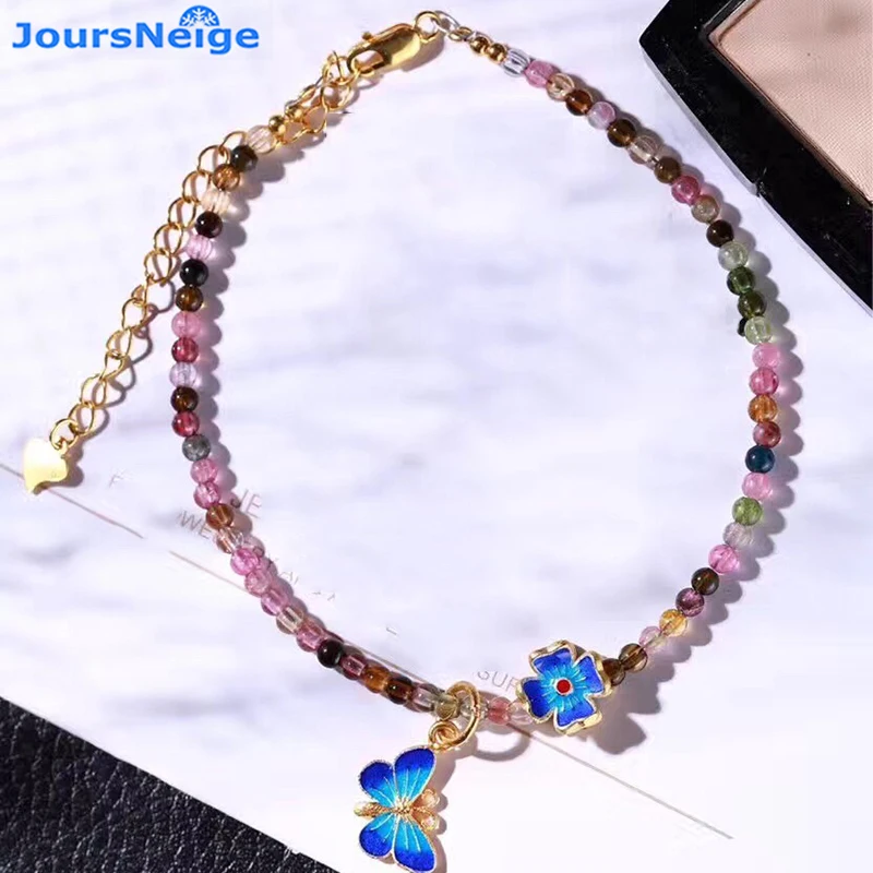 Wholesale Tourmaline Natural Crystal Anklets With Cloisonne Flowers Pendant Anklet Chain Women Girl Anklet Simple Style Jewelry
Wholesale Tourmaline Natural Crystal Anklets With Cloisonne Flowers Pendant Anklet Chain Women Girl Anklet Simple Style Jewelry