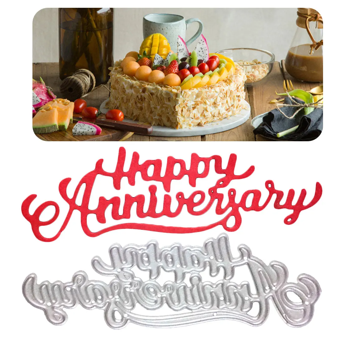 Wholesale Happy anniversary Metal Cutting Dies Stencils for DIY Scrapbooking/photo album Decorative Embossing DIY Paper Cards
Wholesale Happy anniversary Metal Cutting Dies Stencils for DIY Scrapbooking/photo album Decorative Embossing DIY Paper Cards