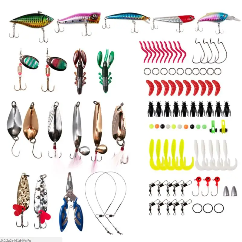 101 Pcs/set Line Scissors Simulated Fish Worm Spinning Hooks Fishing Bait Sequins Equipment Bag Freshwater Fishes Fake Bionic Ba
101 Pcs/set Line Scissors Simulated Fish Worm Spinning Hooks Fishing Bait Sequins Equipment Bag Freshwater Fishes Fake Bionic Ba