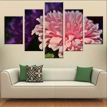 5 panel painting wall art canvas Romantic pink flowers For Living Room Home Decor Modern
5 panel painting wall art canvas Romantic pink flowers For Living Room Home Decor Modern