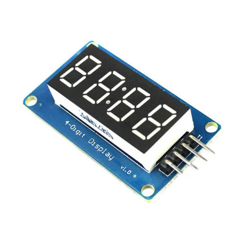 TM1637 LED Display Module 7 Segment 4 Bits 0.36Inch Clock RED Anode Digital Tube Four Serial Driver Board Pack
TM1637 LED Display Module 7 Segment 4 Bits 0.36Inch Clock RED Anode Digital Tube Four Serial Driver Board Pack